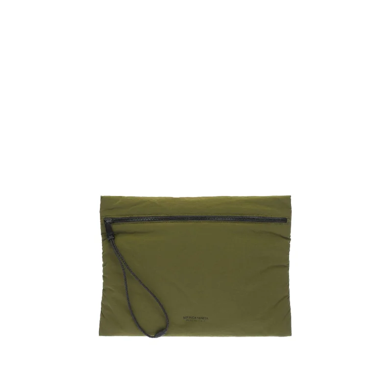 Bottega Veneta Logo Printed Pouch