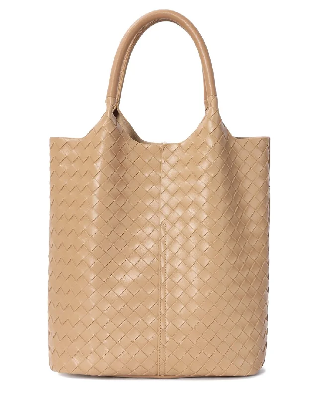 Tiffany & Fred Paris Woven Leather Tote