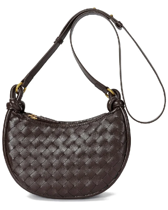 Tiffany & Fred Paris Hand-Woven Leather Messenger Bag