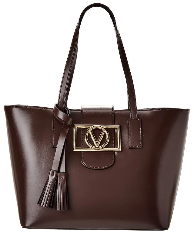 Valentino By Mario Valentino Marion Super V Leather Tote