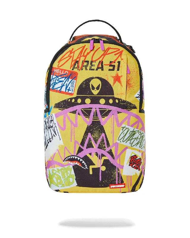 Sprayground Backpack ALIEN  TRASHED SIGN DLXSR BACKPACK Orange