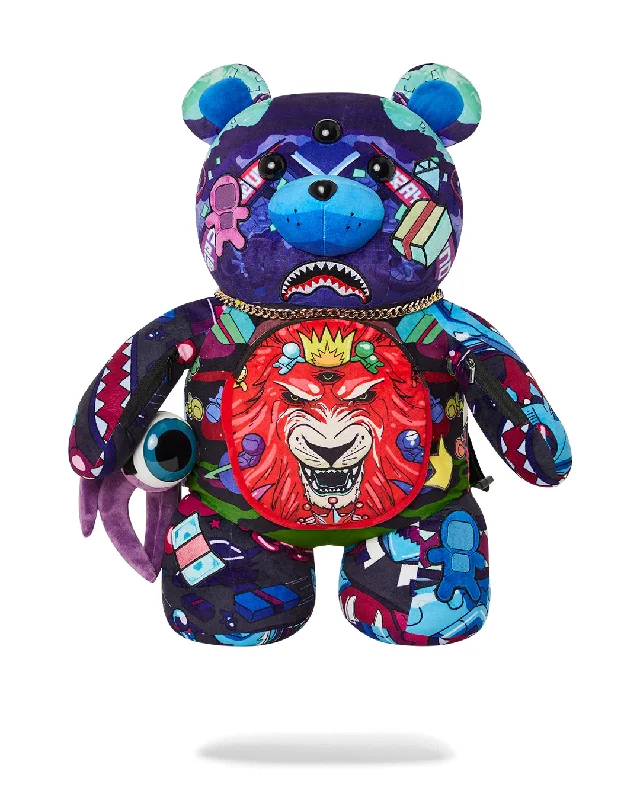 Sprayground Backpack ASTRO PSYCHO BEAR BACKPACK Purple