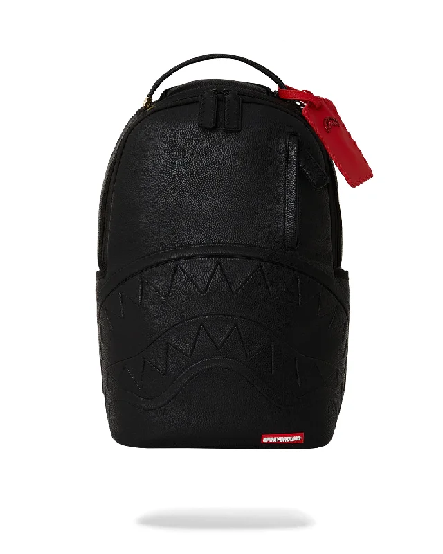 Sprayground Backpack EMBOSSED SHARK MOUTH BACKPACK Black