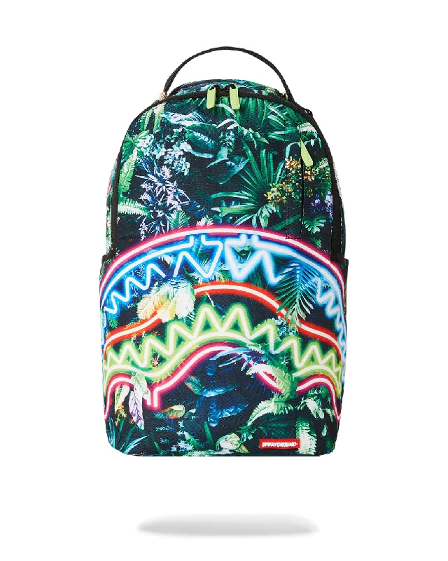 Sprayground Backpack NEON SHARK JUNGLE  DLXSR BACKPACK Green