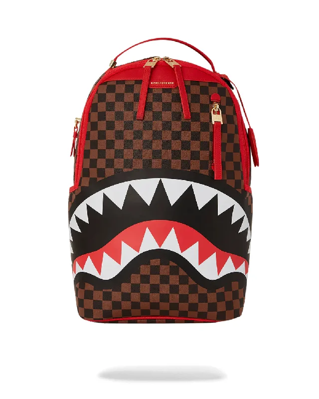 Sprayground Backpack RED SHARKS IN PARIS DLXSV BACKPACK Brown