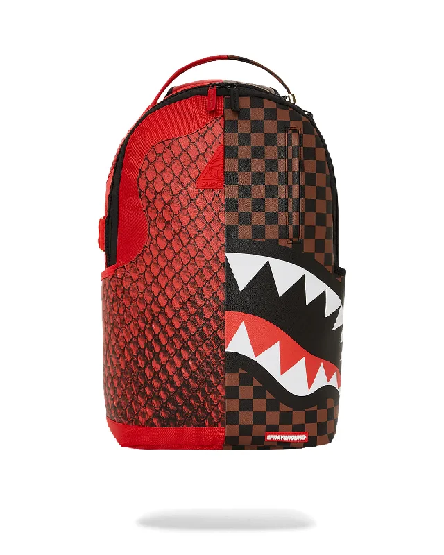 Sprayground Backpack RYTHON SPLIT SIP DLXSVF BACKPACK Red