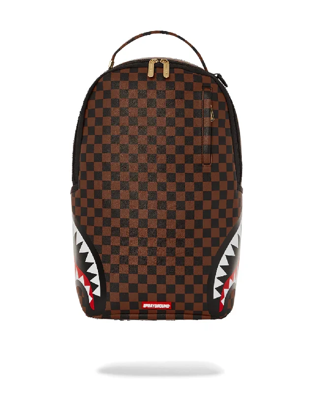 Sprayground Backpack SIP SIDE SHARKS DLXSV BACKPACK Brown