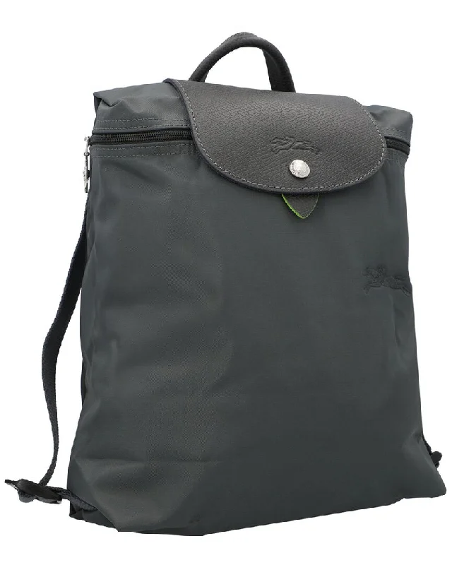 Longchamp Le Pliage Green Canvas Backpack