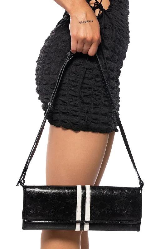 FREYKA SHOULDER BAG IN BLACK Chic Crossbody Bags, Limited Offers