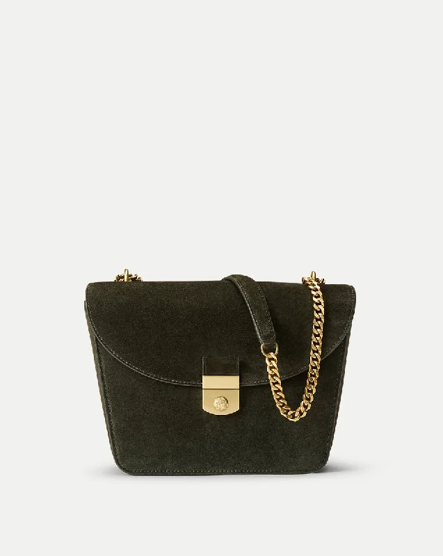 Suede Double Link Flap Bag Must-Have Bags With Big Savings