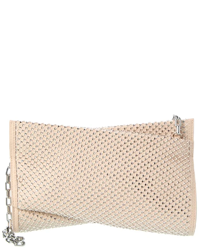 Christian Louboutin Loubitwist Small Mesh & Leather Clutch