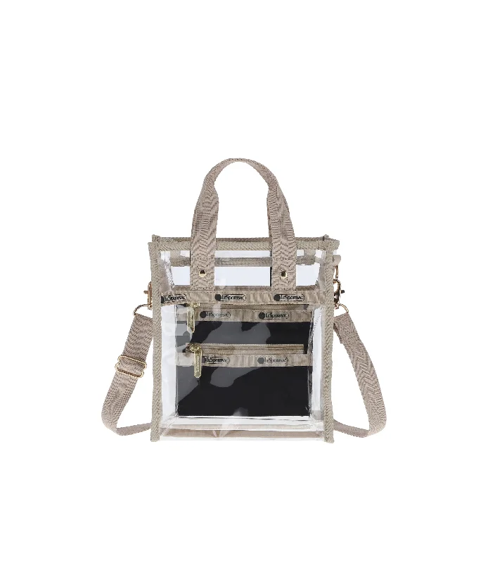 Clear Mini North/South Tote