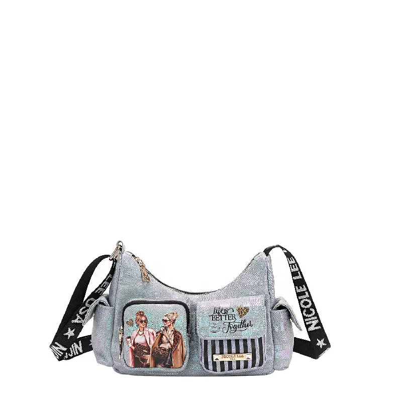 CHECKER DENIM SHOULDER BAG Classic Totes, Exclusive Deals