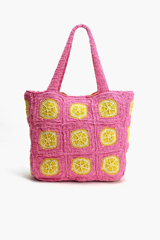 Lime Crochet Beach Tote Modern Handbags With Stylish Discounts