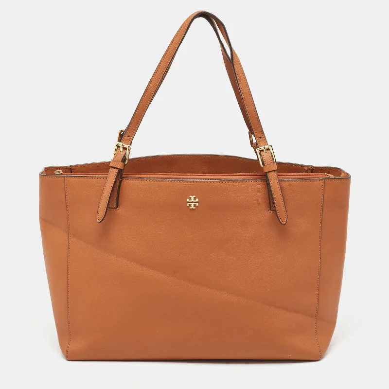 Tory Burch Leather Large York Buckle Shopper Tote