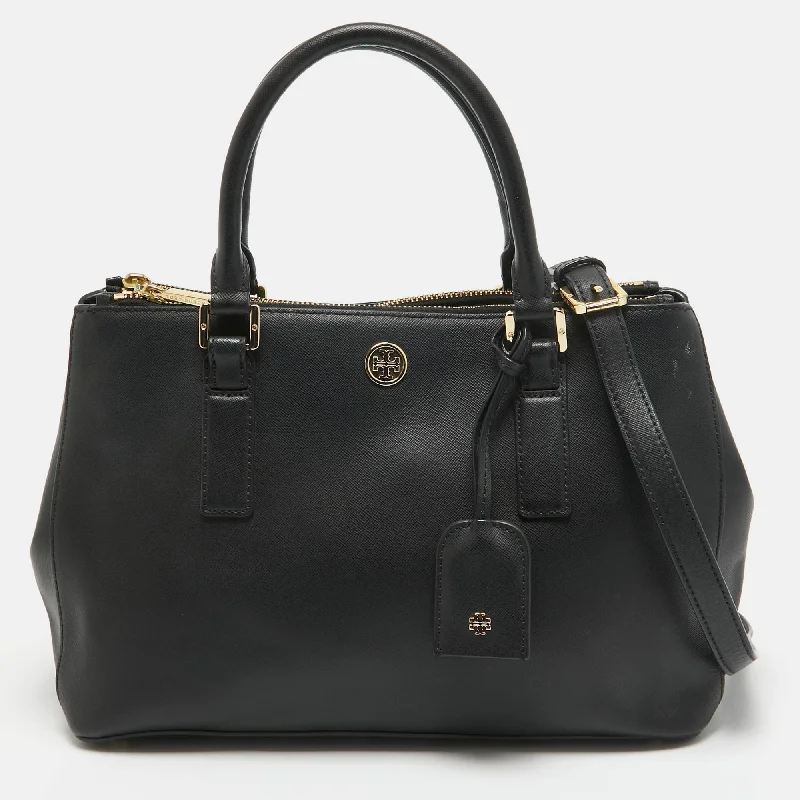 Tory Burch  Saffiano Leather Double Zip Robinson Tote