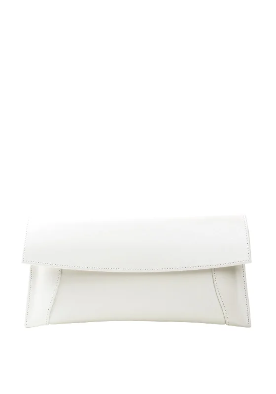 Emis Matt Patent Clutch Bag, ECR