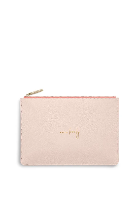 Katie Loxton Colour Pop Hello Lovely Pouch, Pale Pink