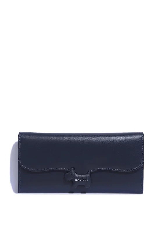 Radley Crest Large Billfold Wallet, Navy