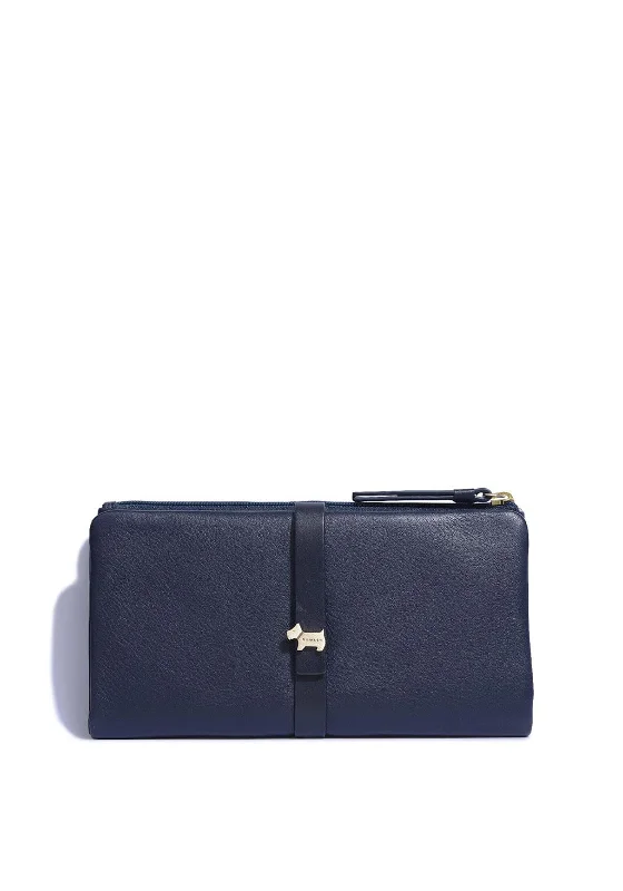 Radley West View Button Strap Wallet, Navy