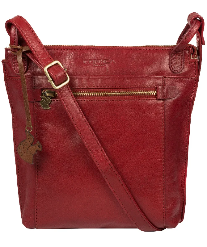 'Rego' Chilli Pepper Leather Cross Body Bag