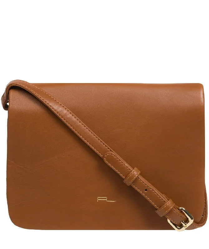 'Ella' Oak Nappa Leather Cross Body Bag