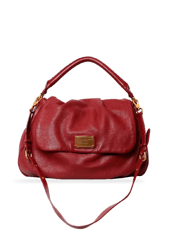 GRAINED LEATHER SATCHEL