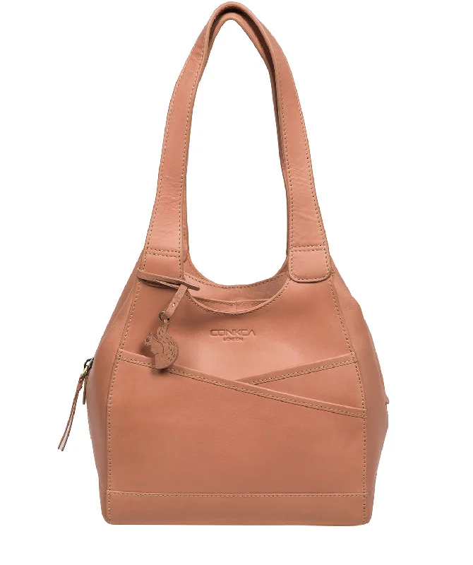 'Juliet' Subtle Pink Leather Handbag