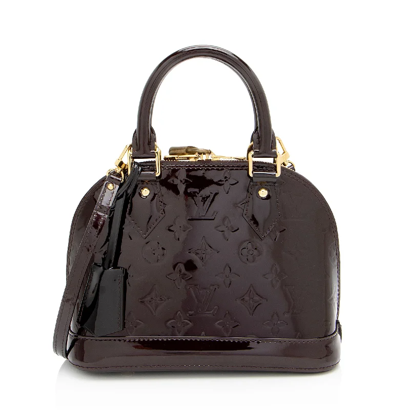 Louis Vuitton Monogram Vernis Alma BB Satchel (SHF-J3tjPU)