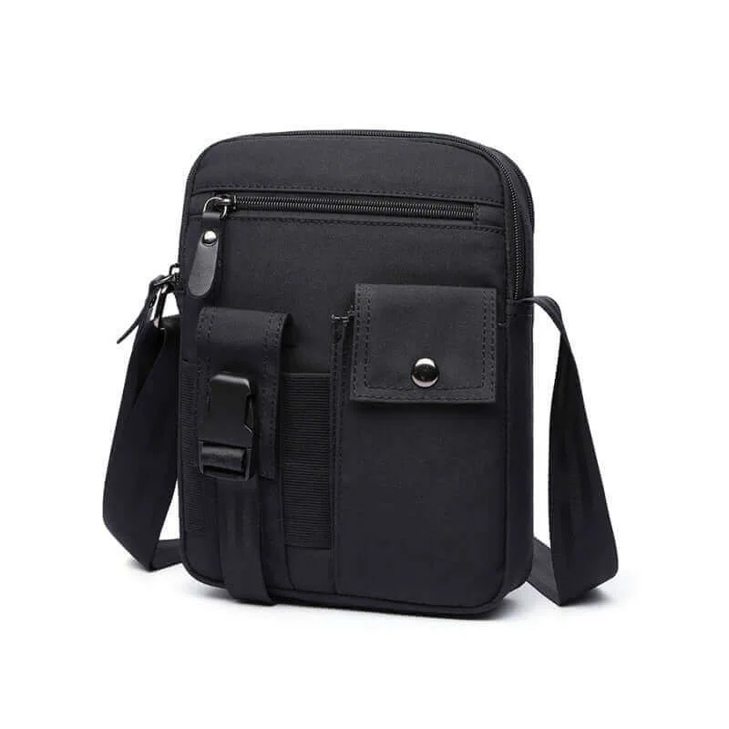 Men's Waterproof Nylon Crossbody Bag for Outdoor and Daily Use