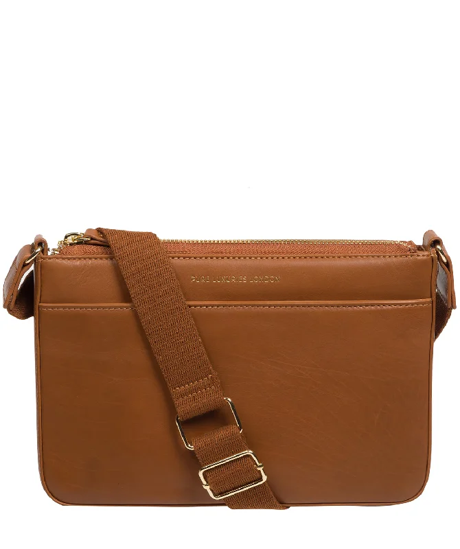 'Raye' Oak Nappa Leather Cross Body Bag