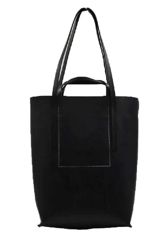 RICK OWENS MEN RA01D0463 LGE MEDIUM SHOPPER BAG BLACK