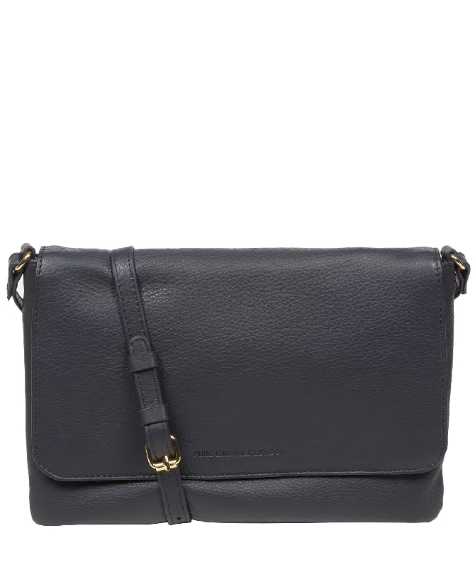 'Ruby' Navy Nappa Leather Cross Body Bag