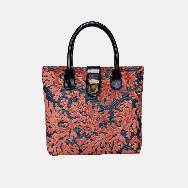 St Tropez Scuba Coral Tuck Lock Carpet Satchel