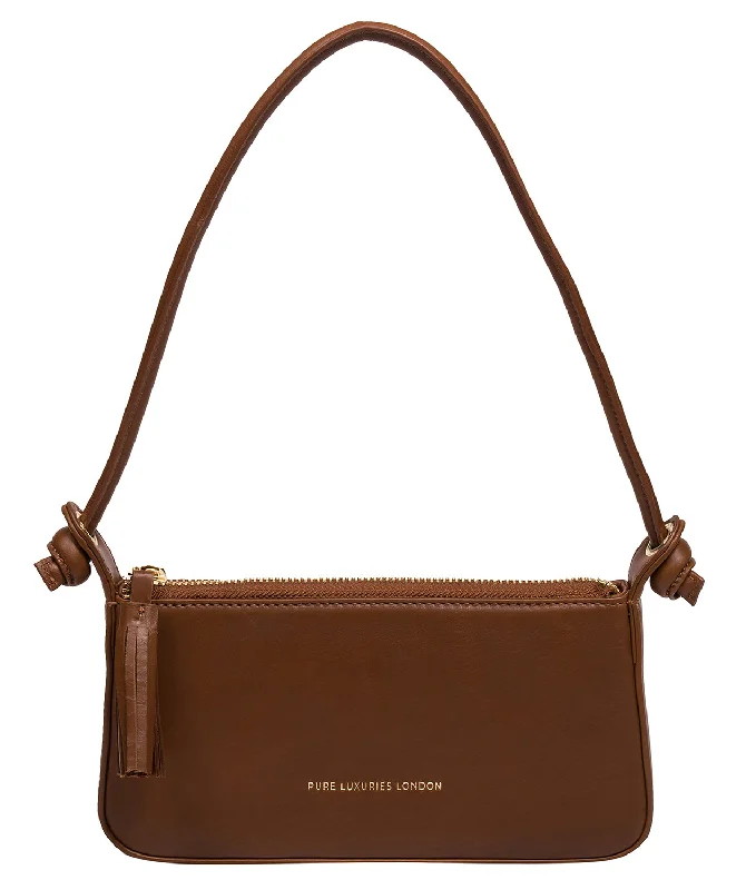 'Taylor' Chestnut Nappa Leather Grab Bag