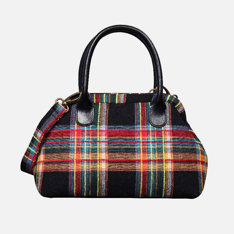 Tartan Stewart Black Carpet Satchel