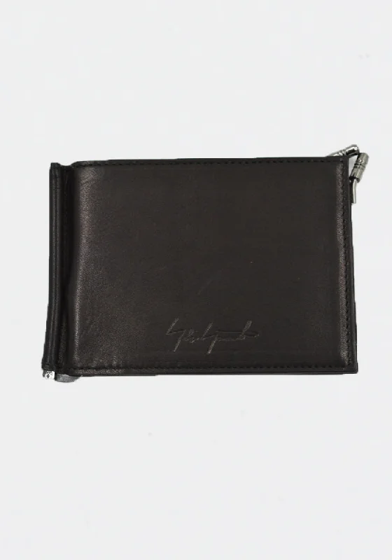 YOHJI YAMAMOTO DISCORD DY-A05-796 MONEY CLIP WALLET BLACK