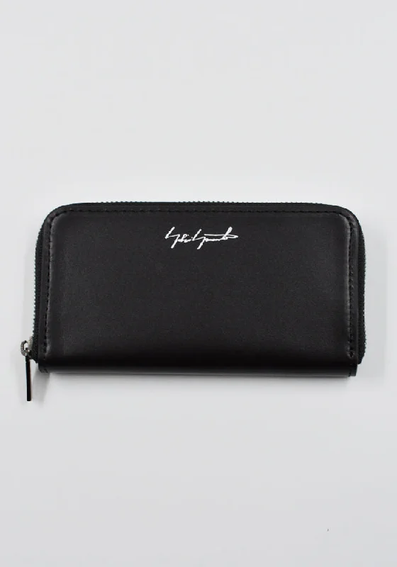 YOHJI YAMAMOTO DISCORD DY-A14-793 ROUND CARD CASE BLACK