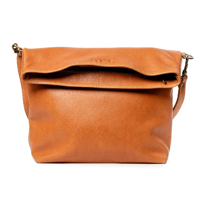 Buy More, Save More King Kong Leather Fold-over Buffalo Tote Handbag The Ultimate Sale On Must-Have Handbags